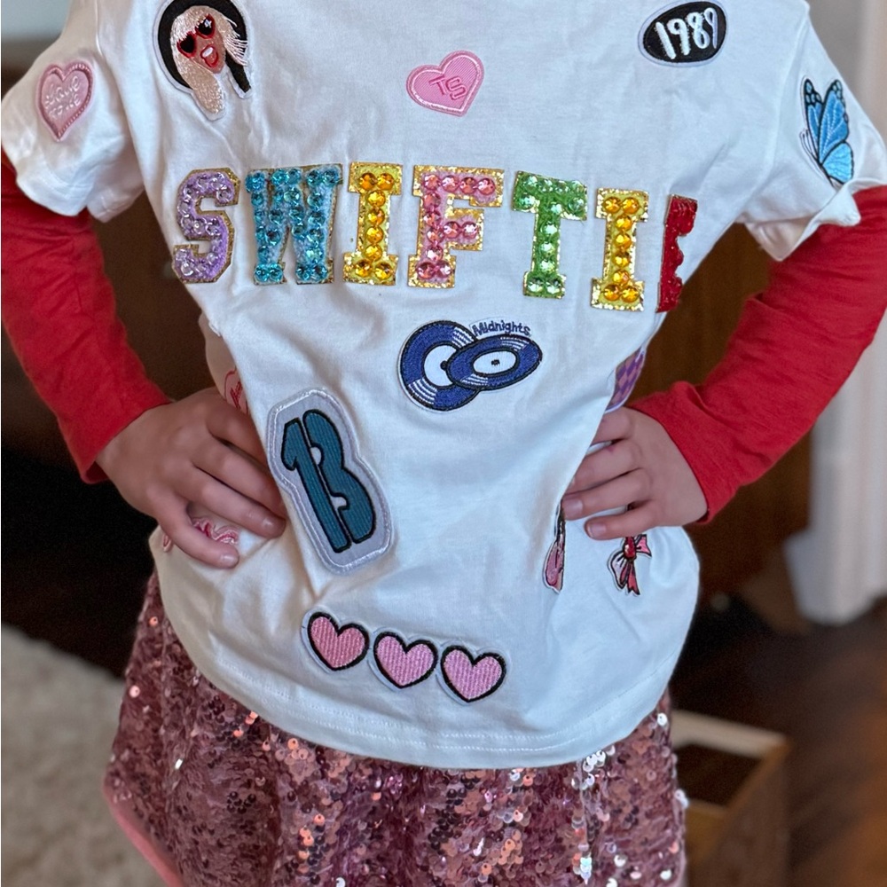 Lola + The Boys Colorful Swiftie Tee